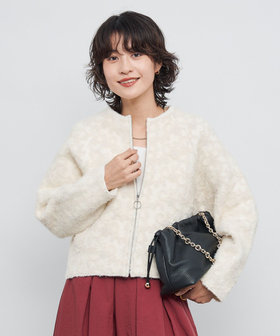 レースコンビニットブルゾン