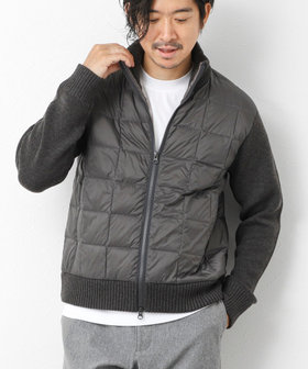 【TAION/タイオン】別注HI NECK DOWN JKT WITH SLEEVE KNIT 25AW