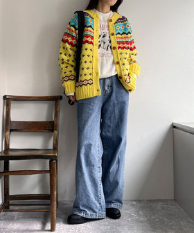 GREEN BUTTER/グリーンバター】Bohemian nordic Cardigan（4