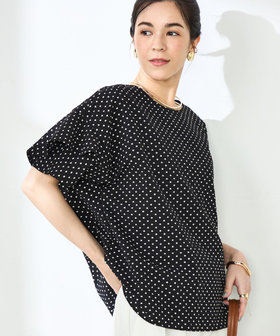 追加】◇【WEB先行販売】サッカードットバックフリルブラウス（5