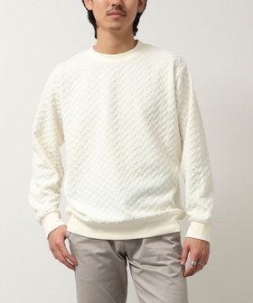 ヘリンボーンジャガード　スウェット