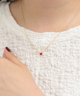 プチハートカラーエポネックレス