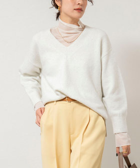 WEB限定 SPECIAL SALE！］《手洗い可能》モヘヤスパンコールVネック