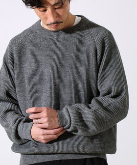 【Vincent et Mireille】Rib CLASSIC CREWNECK