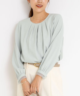 ウォッシャブル2WAYストレッチブラウス