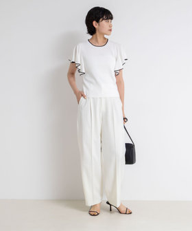 Theory - お取り置きTheory21SS完売フリルタイプ袖ウォッシャブルプルオーバーニット お取り置きTheory21SS完売フリルタイプ袖ウォッシャブルプル