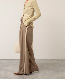 【MAQWEL/マクウェル】ウォッシャブルラインパンツ