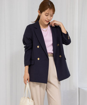 極美品 Nolley’s ウォッシャブルシャークダブルジャケット ブラウン 38 セール】ウォッシャブルツイードライクダブルジャケット