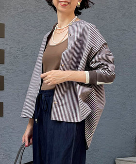 TC起毛バックヨークテープブラウス