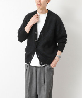 BATONER/バトナー】PURE MOHAIR V CARDIGAN ピュアモヘヤ Vネック