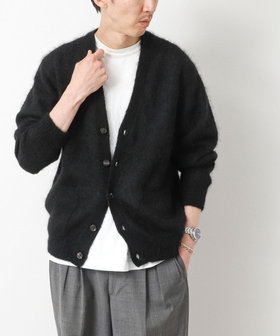 BATONER/バトナー】PURE MOHAIR V CARDIGAN ピュアモヘヤ Vネック