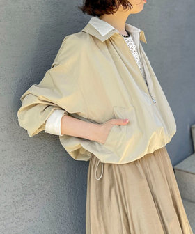 ［WEB限定 SPECIAL PRICE！］ウォッシャブルツイルライトジップアップブルゾン