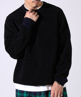 【昨年人気アイテム再登場！チクチクしないニット】モールダブルフェイス プルオーバーニット