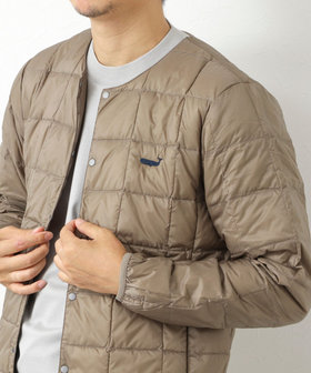 【TAION/タイオン】別注クジラ刺繍CREW NECK BUTTON DOWN JACKET