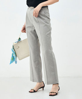 《セットアップ対応》ウォッシャブルブリーザブルシャンブレーセミワイドパンツ