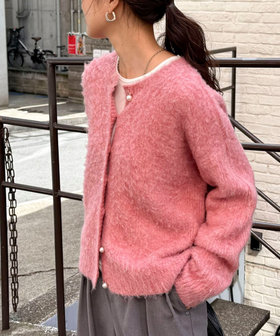 ふわふわ起毛ニットカーディガン