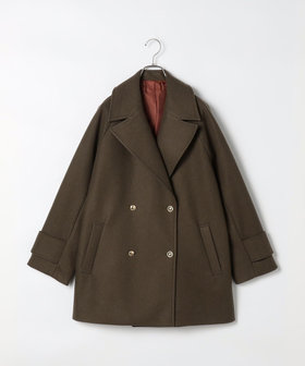 フェイクウールライトジャージPコート