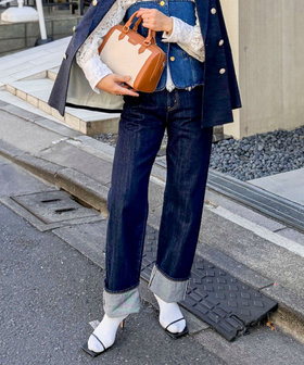 【RM denim】45th limited editionﾛｰﾙｱｯﾌﾟｽﾄﾚｰﾄﾃﾞﾆﾑ(ｾﾙﾋﾞｯﾁ)