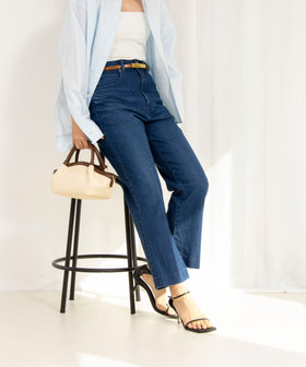NOLLEY'S｜【RM denim】スリットフレアハイウエストデニム