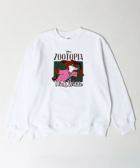 【ZOOTOPIA/ズートピア】ニック＆ジュディ サガラ刺繍クルースウェット 裏起毛