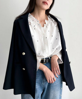 WEB限定 GW SPECIAL PRICE】ハート刺繍フリルカラーブラウス(5 WEB限定 GW SPECIAL PRICE】ハート刺繍フリルカラーブラウス(5
