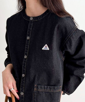 【GEVACO/ゲバコ】ノーカラーデニムジャケット