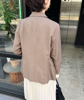 【cccmalie】ツイードダブルテーラードジャケット　38 ツィードシャークテーラードダブルジャケット（テーラードジャケット