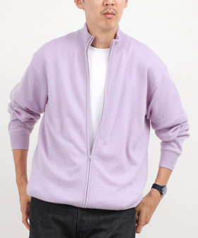 ウールカシミヤ スタンドジップニット 26AW