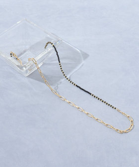 【grace grace/グラスグラス】チェーン×天然石アレンジネックレス