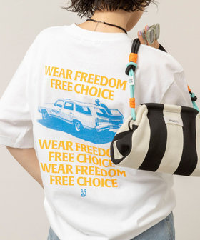 【MAQWEL/マクウェル】ウォッシャブル Maqwel Car ワイドボディプリントTシャツ