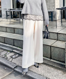 ウォッシャブル裏起毛WARMパンツ