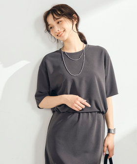 【WEB限定 GW SPECIAL PRICE】カットジョーゼット5分袖プルオーバー