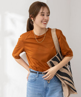 70/2コンパクトクール肩パットTシャツ（4-0035-4-03-002