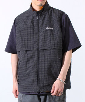 トップス WILD THINGS GECKO REVERSIBLE VEST BLACK WILD THINGS】GECKO REVERSIBLE VEST ゲッコーリバーシブル
