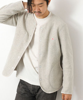 DANTON/ダントン】JD-8939 FLEECE COLLARLESS JACKET 25AW（5-0619-5