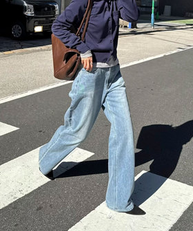 【@sora_522m企画】BASIC STRAIGHT LIGHT DENIM