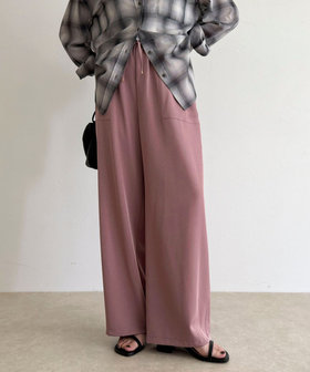 ツイルサテンイージーパンツ（5-0021-5-29-005）｜fredy emue(フレディ