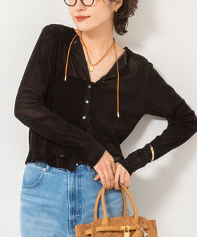 フロッキーチュールカーディガン（5-0035-5-03-001）｜NOLLEY'S