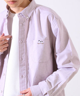 【定番×遊び心】フレブル刺繍BDシャツ 無地/クレイジーパターン