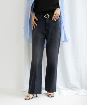 RM denim】センタープレスハイウエストデニム（4-0038-9-09-003