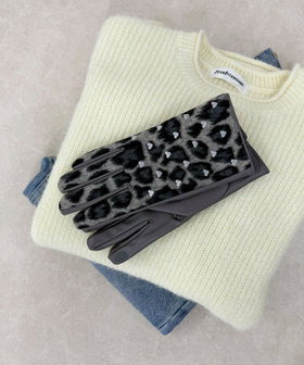 【CASSELINI/キャセリーニ】柄×モチーフ刺しゅうグローブ