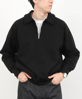 BATONER URAKE HALF ZIP バトナー　ハーフジップ BATONER/バトナー】HIGH BULKY JUMBERCA URAKE HALF ZIP ジャンベルカ