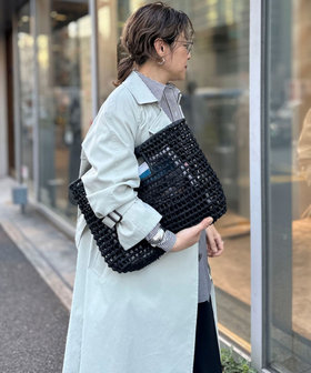 BAGMATI/ バグマティ】ラフィアかごバッグ【PR林☆別注アイテム