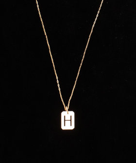 【grâce grace/グラスグラス】10KイニシャルプレートNL-H