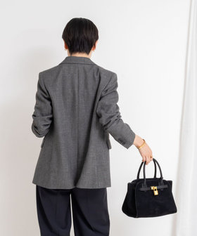 極美品 Nolley’s ウォッシャブルシャークダブルジャケット ブラウン 38 ウォッシャブルシャークダブルジャケット | NOLLEY'S(ノーリーズ