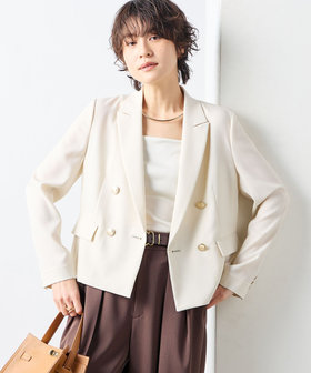 新品同様38 ショートジャケット　ベージュ ショートジャケット / ベージュ / XS-S | mim