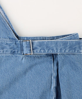RM denim】ワンショルダーデニムジャンパースカート（5-0038-1-07-001 