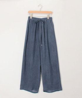 シアーデニムイージーワイドパンツ
