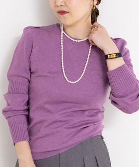 【MARILYN MOON/マリリーンムーン】14G wool modern sleeve top