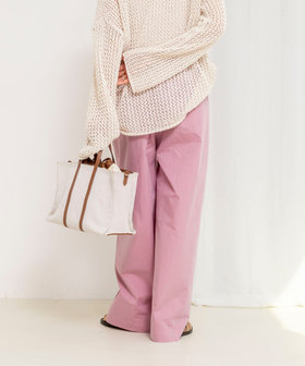 【一部WEB限定サイズ】ウォッシャブル撥水ワイドラップパンツ